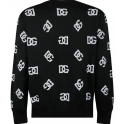 Dolce & Gabbana - Black Jacquard Sweater - Dolce & Gabbana Exclusive Luxury Collection - Avvenice