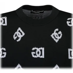Dolce & Gabbana - Black Jacquard Sweater - Dolce & Gabbana Exclusive Luxury Collection - Avvenice