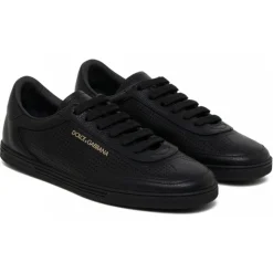 Dolce & Gabbana - Black Saint Tropez Sneakers - Dolce & Gabbana Exclusive Luxury Collection - Avvenice