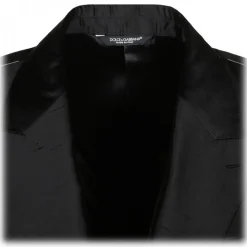 Dolce & Gabbana - Black Silk Single Breasted Suit - Dolce & Gabbana Exclusive Luxury Collection - Avvenice