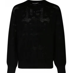 Dolce & Gabbana - Black Virgin Wool Jumper - Dolce & Gabbana Exclusive Luxury Collection - Avvenice