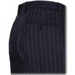 Dolce & Gabbana - Black Striped Tailored Trousers - Dolce & Gabbana Exclusive Luxury Collection - Avvenice