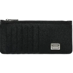 Dolce & Gabbana - Black Calf Leather Wallet - Dolce & Gabbana Exclusive Luxury Collection - Avvenice
