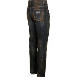 Dolce & Gabbana - Black Cotton Bleached Effect Jeans - Dolce & Gabbana Exclusive Luxury Collection - Avvenice