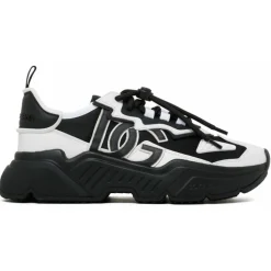 Dolce & Gabbana - Black and White Leather Day Master Sneakers - Dolce & Gabbana Exclusive Luxury Collection - Avvenice