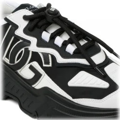 Dolce & Gabbana - Black and White Leather Day Master Sneakers - Dolce & Gabbana Exclusive Luxury Collection - Avvenice