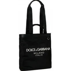 Dolce & Gabbana - Black Shopping Tote Bag - Dolce & Gabbana Exclusive Luxury Collection - Avvenice
