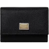Dolce & Gabbana - Black Branded Tag Wallet - Dolce & Gabbana Exclusive Luxury Collection - Avvenice