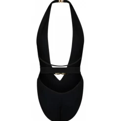 Dolce & Gabbana - Black Swimwear with Gold Logo Plaque - Dolce & Gabbana Exclusive Luxury Collection - Avvenice