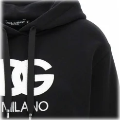 Dolce & Gabbana - Black Hoodie - Dolce & Gabbana Exclusive Luxury Collection - Avvenice