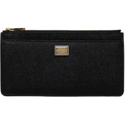 Dolce & Gabbana - Black Logo Plaque Purse - Dolce & Gabbana Exclusive Luxury Collection - Avvenice