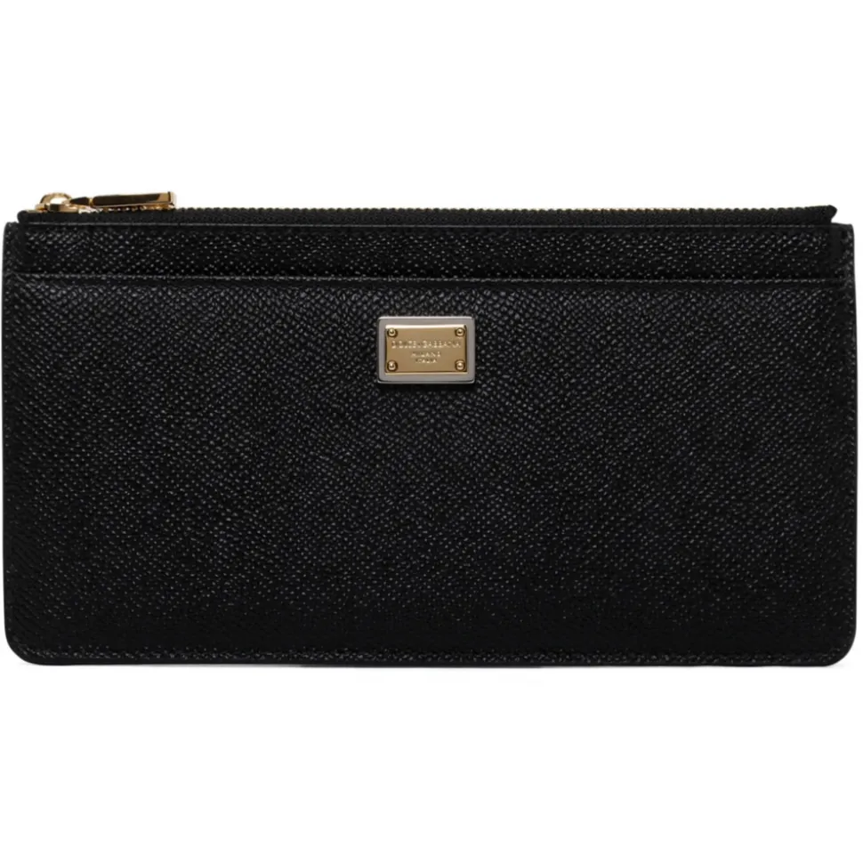 Dolce & Gabbana - Black Logo Plaque Purse - Dolce & Gabbana Exclusive Luxury Collection - Avvenice