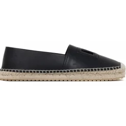 Dolce & Gabbana - Black Espadrilles - Dolce & Gabbana Exclusive Luxury Collection - Avvenice