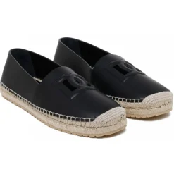Dolce & Gabbana - Black Espadrilles - Dolce & Gabbana Exclusive Luxury Collection - Avvenice