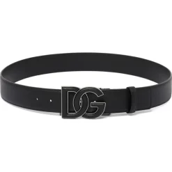 Dolce & Gabbana - Black Deer Print Belt - Dolce & Gabbana Exclusive Luxury Collection - Avvenice