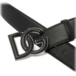 Dolce & Gabbana - Black Deer Print Belt - Dolce & Gabbana Exclusive Luxury Collection - Avvenice