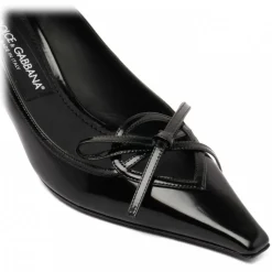 Dolce & Gabbana - Black Ribbon Tie Pumps - Dolce & Gabbana Exclusive Luxury Collection - Avvenice