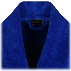 Dolce & Gabbana - Blue Cotton Bathrobe - Dolce & Gabbana Exclusive Luxury Collection - Avvenice