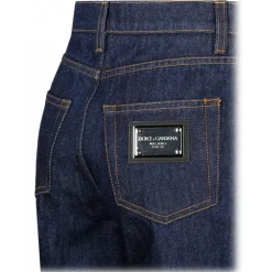 Dolce & Gabbana - Blue Denim Flare Jeans - Dolce & Gabbana Exclusive Luxury Collection - Avvenice