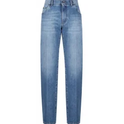 Dolce & Gabbana - Blue Mid Rise Jeans - Dolce & Gabbana Exclusive Luxury Collection - Avvenice