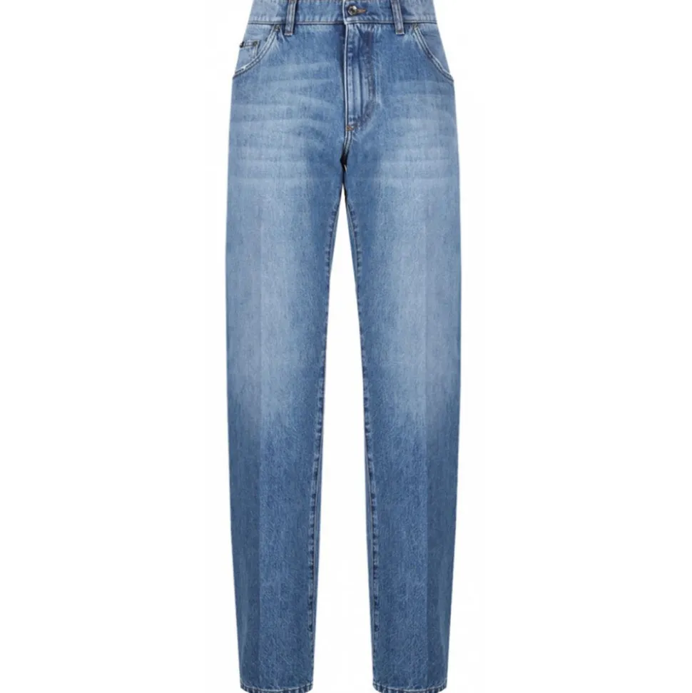 Dolce & Gabbana - Blue Mid Rise Jeans - Dolce & Gabbana Exclusive Luxury Collection - Avvenice