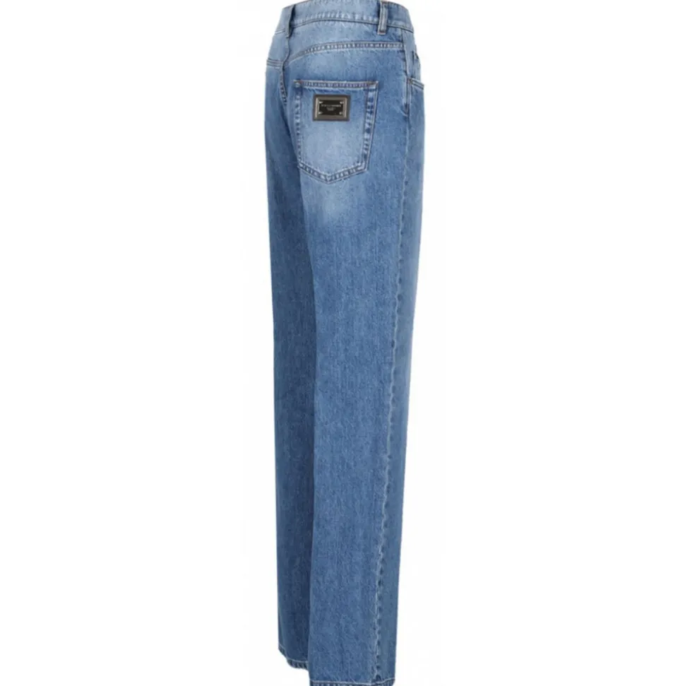 Dolce & Gabbana - Blue Mid Rise Jeans - Dolce & Gabbana Exclusive Luxury Collection - Avvenice