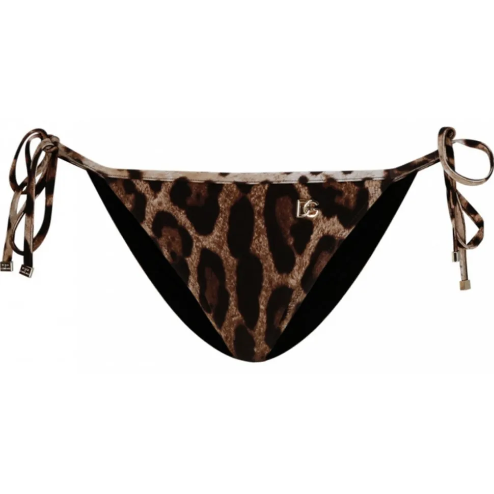 Dolce & Gabbana - Brown Brazilian Bikini Bottoms - Dolce & Gabbana Exclusive Luxury Collection - Avvenice