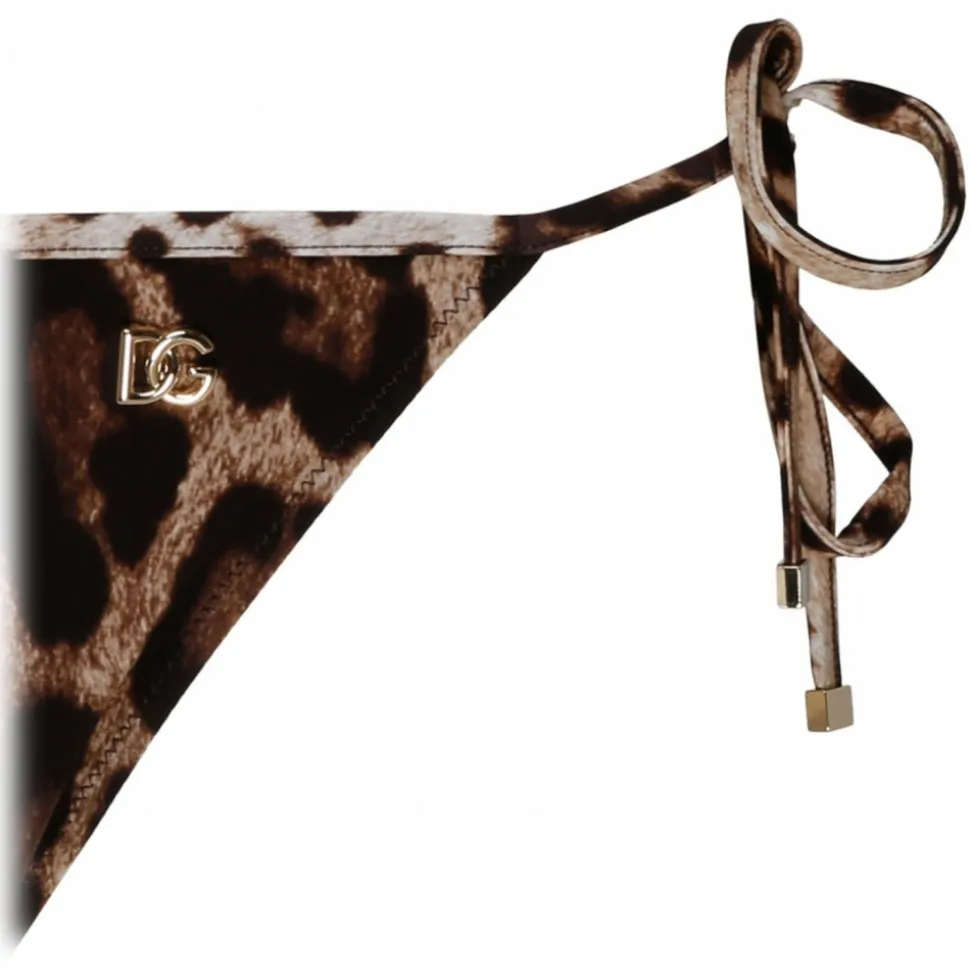 Dolce & Gabbana - Brown Brazilian Bikini Bottoms - Dolce & Gabbana Exclusive Luxury Collection - Avvenice