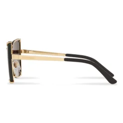 Dolce & Gabbana - Butterfly Sunglasses with Faceted Details - Gold & Black - Dolce & Gabbana Eyewear - Avvenice