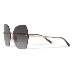 Dolce & Gabbana - Butterfly Sunglasses with Metallic Details - Brilliant Rose Gold - Dolce & Gabbana Eyewear - Avvenice