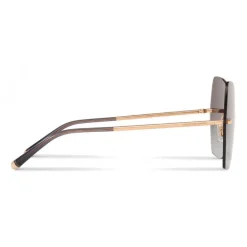 Dolce & Gabbana - Butterfly Sunglasses with Metallic Details - Brilliant Rose Gold - Dolce & Gabbana Eyewear - Avvenice