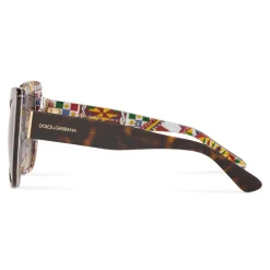 Dolce & Gabbana - Butterfly Sunglasses Print Family - Havana - Dolce & Gabbana Eyewear - Avvenice