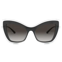 Dolce & Gabbana - Butterfly Sunglasses Double Line - Transparent Black - Dolce & Gabbana Eyewear - Avvenice