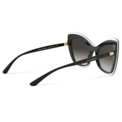 Dolce & Gabbana - Butterfly Sunglasses Double Line - Transparent Black - Dolce & Gabbana Eyewear - Avvenice
