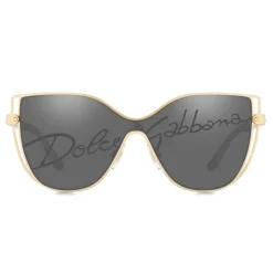 Dolce & Gabbana - Butterfly Sunglasses with DG Logo - Gold - Dolce & Gabbana Eyewear - Avvenice