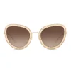 Dolce & Gabbana - Cat Eye Devotion Sunglasses with Lace - Gold - Dolce & Gabbana Eyewear - Avvenice