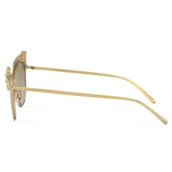 Dolce & Gabbana - Cat Eye Sunglasses Devotion - Gold Barocco - Dolce & Gabbana Eyewear - Avvenice