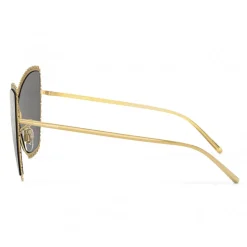 Dolce & Gabbana - Cat Eye Sunglasses Devotion - Gold Damasco - Dolce & Gabbana Eyewear - Avvenice