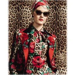 Dolce & Gabbana - Cat Eye Sunglasses Print Family - Leo Glitter - Dolce & Gabbana Eyewear - Avvenice