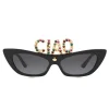 Dolce & Gabbana - Cat Eye Sunglasses DG CIAO - Black - Dolce & Gabbana Eyewear - Avvenice