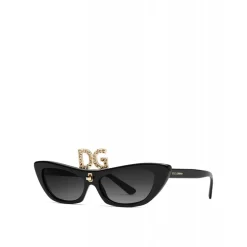 Dolce & Gabbana - Cat Eye Sunglasses DG CIAO - Black - Dolce & Gabbana Eyewear - Avvenice