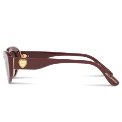 Dolce & Gabbana - Cat Eye Devotion Sunglasses - Bordeaux - Dolce & Gabbana Eyewear - Avvenice