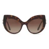 Dolce & Gabbana - Cat-Eye Sunglasses in Acetate with DG Logo - Havana - Dolce & Gabbana Eyewear - Avvenice