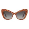 Dolce & Gabbana - Cat-Eye Acetate Sunglasses with "Sacred Heart" Decoration - Damasco Bordeaux Gold - Dolce & Gabbana Eyewear - Avvenice