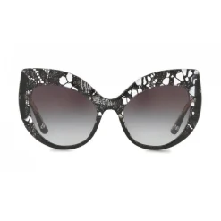 Dolce & Gabbana - Cat-Eye Sunglasses in Acetate Lace - Gradient Black Lace - Dolce & Gabbana Eyewear - Avvenice