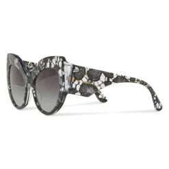 Dolce & Gabbana - Cat-Eye Sunglasses in Acetate Lace - Gradient Black Lace - Dolce & Gabbana Eyewear - Avvenice