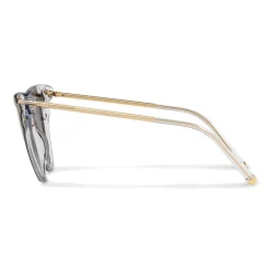 Dolce & Gabbana - Cat-Eye Sunglasses in Acetate with Metallic Details - Black and Crystal - Dolce & Gabbana Eyewear - Avvenice