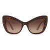 Dolce & Gabbana - Cat-Eye Acetate Sunglasses with "Sacred Heart" Decoration - Havana Bordeaux Gold - Dolce & Gabbana Eyewear - Avvenice