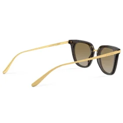 Dolce & Gabbana - Classic Sunglasses Plaque Logo - Golden Pois on Black - Dolce & Gabbana Eyewear - Avvenice
