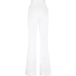 Dolce & Gabbana - Cream White Tailored Wide Leg Trousers - Dolce & Gabbana Exclusive Luxury Collection - Avvenice
